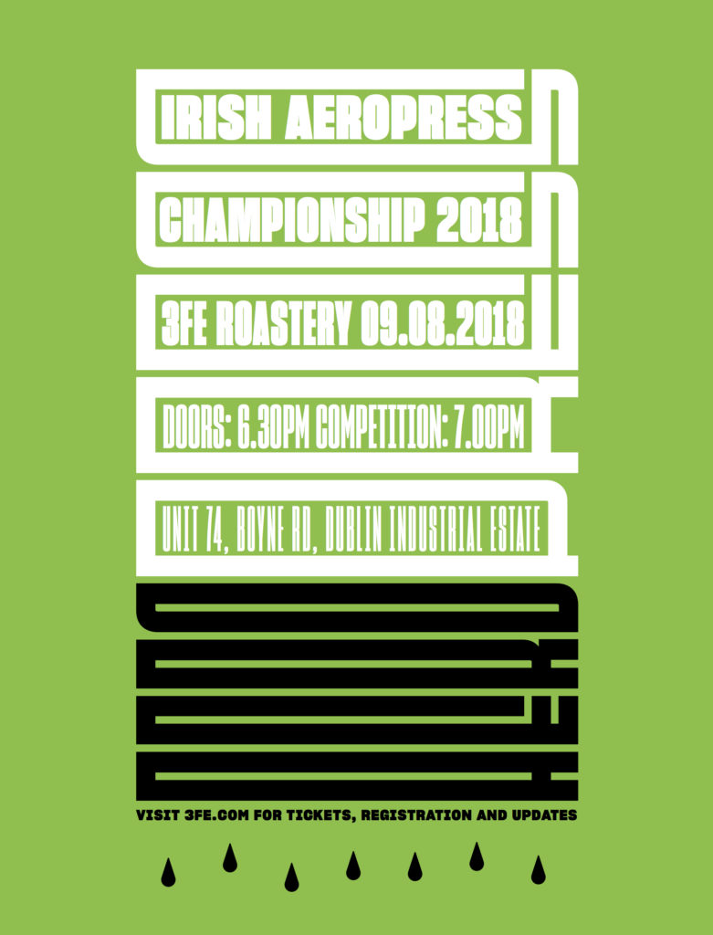 2018 Irish Aeropress Championship Poster